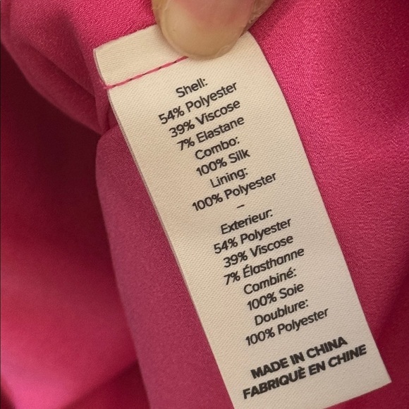 NWOT Cinq a Sept Layne Dress Faux Wrap Dress Pink Dahlia Size 2 - Picture 7 of 8